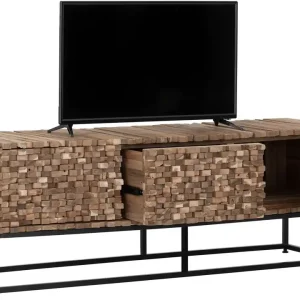 TV Möbel Sticks 145 cm Teakholz Lowboard Mega-Angebot