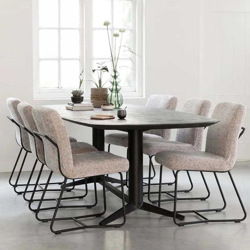 Esstisch Soho oval 260 x 110 cm Mortex schwarz Direktkauf
