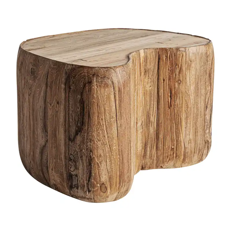 Begrenztes Angebot Couchtisch Sofatisch ERLOY 70 x 55 cm recyceltes Teakholz