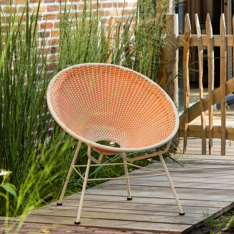 Outdoor Lounge Sessel KAZOUN orange Gartensessel Super-Preis