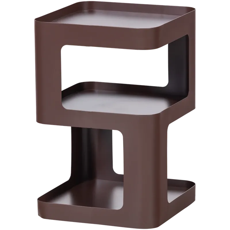 Jetzt Kaufen Beistelltisch Nachtschränkchen RIV H 54 cm Metall lila braun