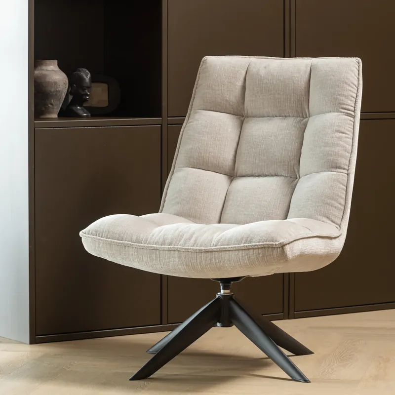 Knallerangebot Loungesesel Sessel drehbar Jouke Chenille natur