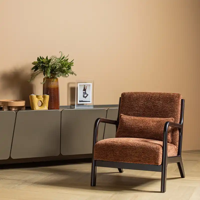 Lounge Sessel Mark Samt braun Relaxsessel Preisreduziert