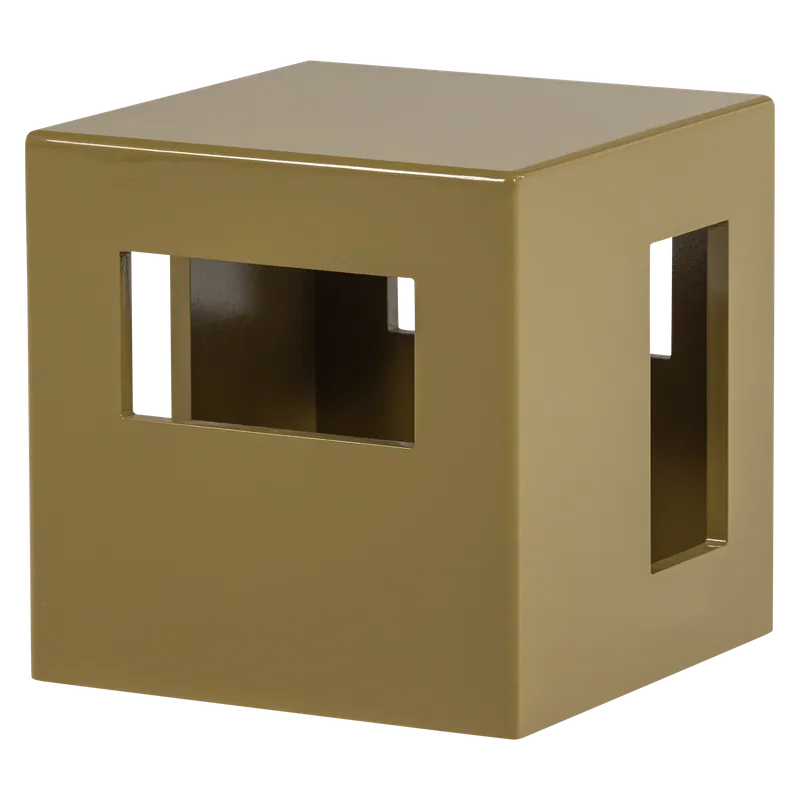 Beistelltisch MODERN 40 x 40 cm MDF hochglanz honiggelb Jetzt Bestellen