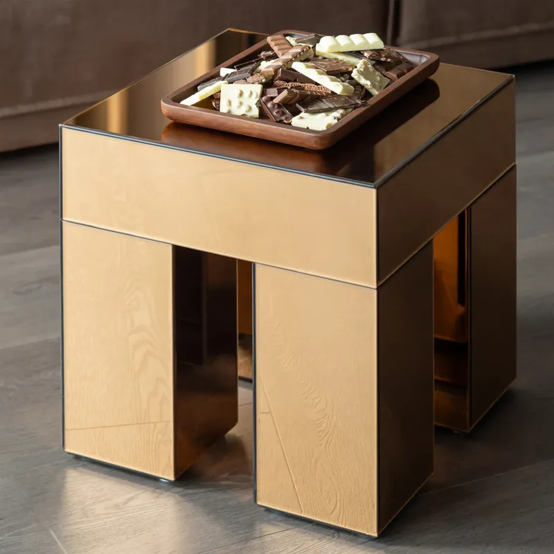 Jetzt Bestellen Beistelltisch MIRROX H 50 cm MDF Spiegelglas