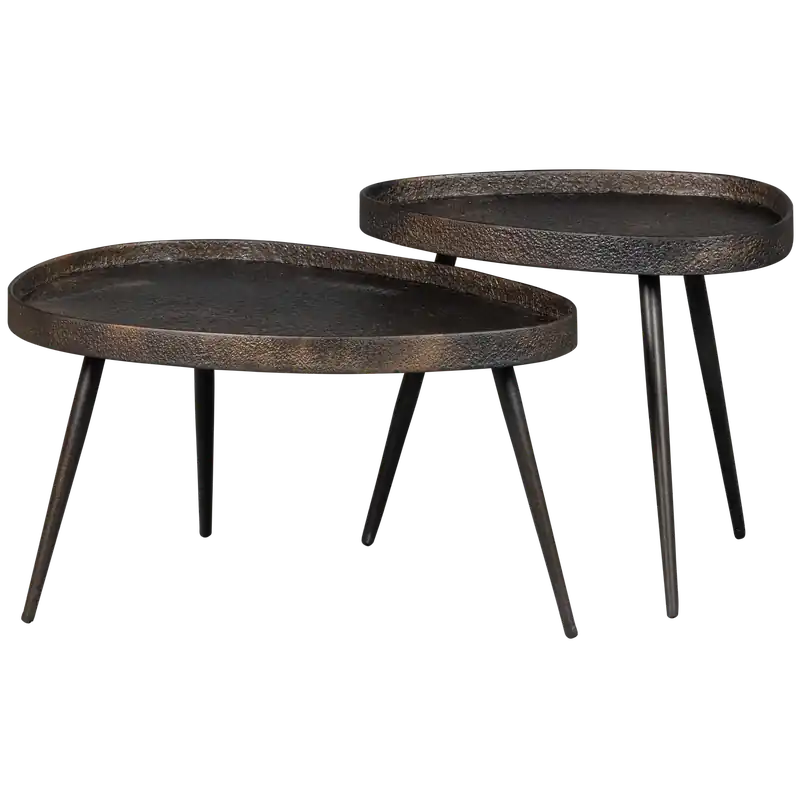 Jetzt Kaufen 2er Set Beistelltisch CRUDE antik bronze