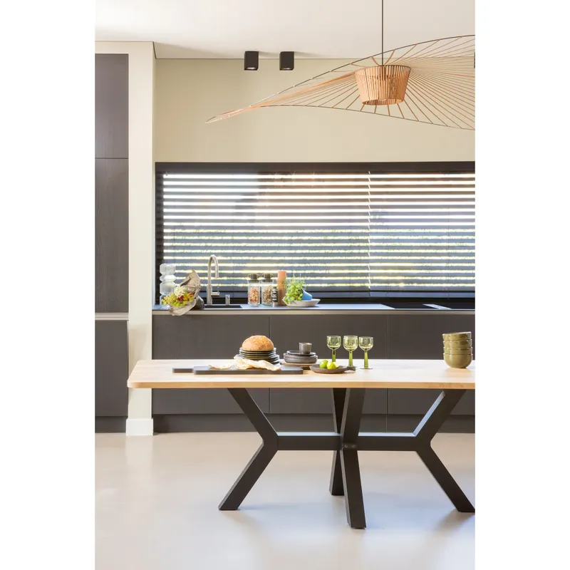 Tischplatte Tablo XL 240 x 100 cm Eiche Massivholz natur Solange Der Vorrat Reicht