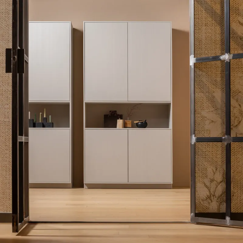Solange Der Vorrat Reicht Buffetschrank Schrank Finca H 210 cm Schrank Kiefer nebelgrau