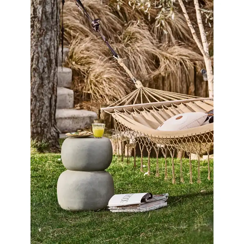 Sichere Zahlung Couchtisch YODA H 47 cm Faserton Betonlook grün grau