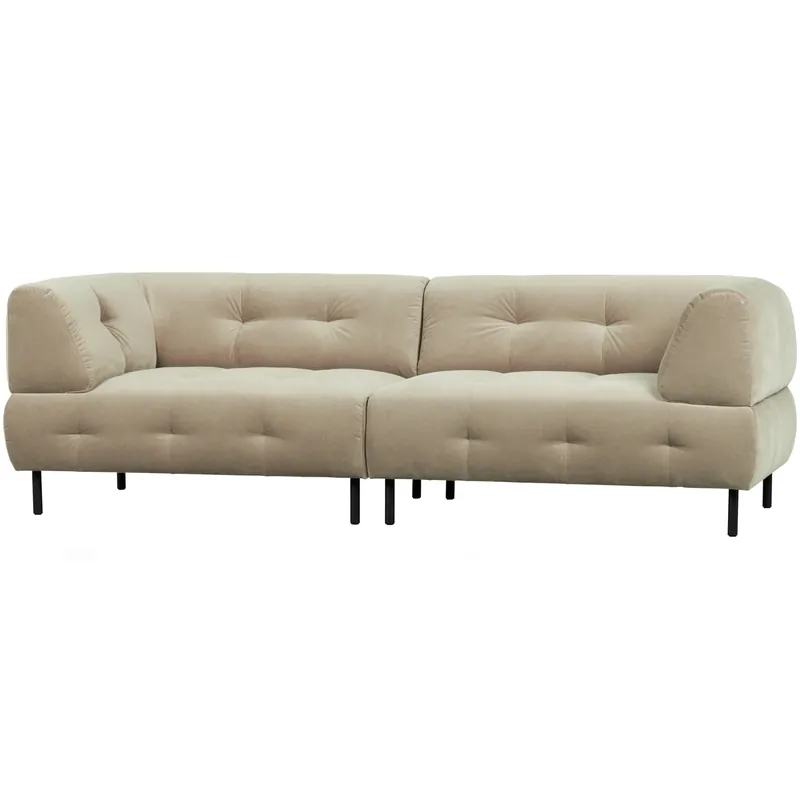 Schneller Versand 4 Sitzer Sofa Lloyd Samt Velvet meersalz Couch
