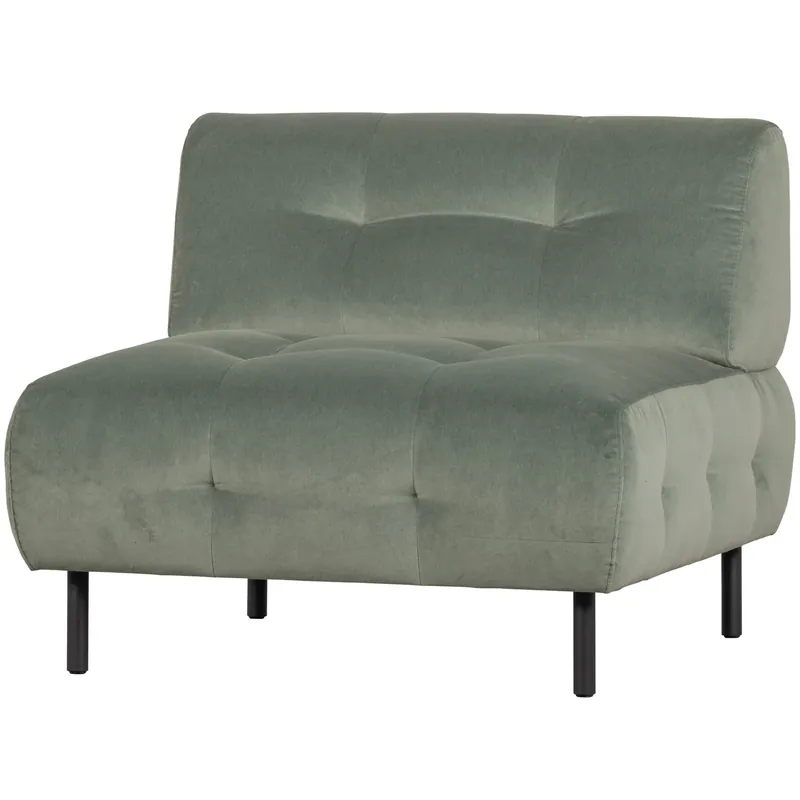 Garantierte Lieferung Loveseat Sessel LLOYD Samt Velvet wasserpflanze