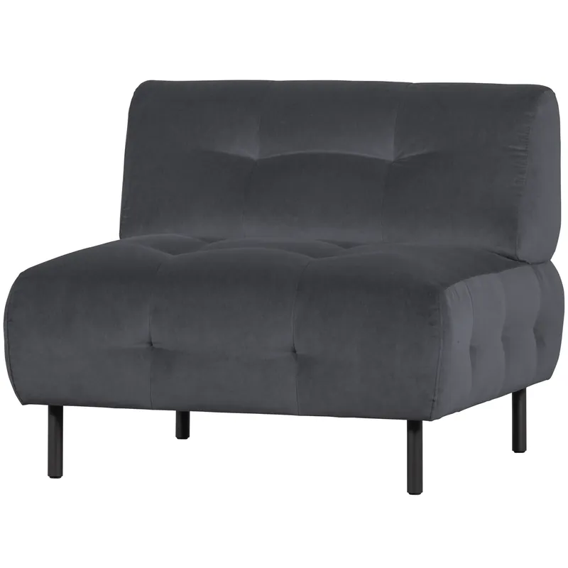 Saisonangebot Loveseat Sessel LLOYD Samt Velvet wolke