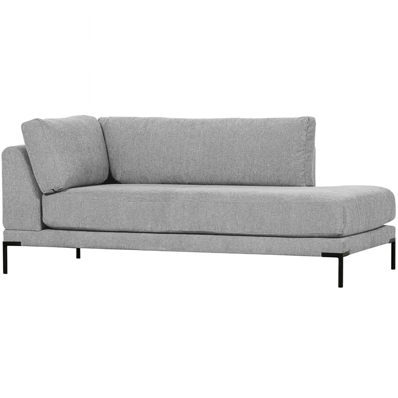 Wochenendangebot Lounge Element Couple rechts Chenille Stoff hellgrau Couch Sofa