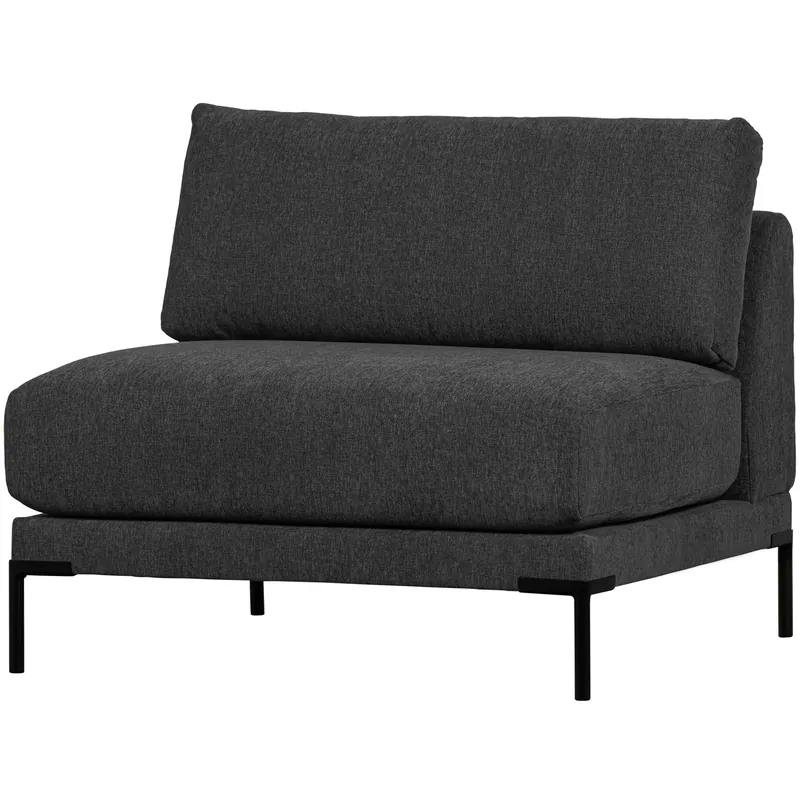 Neue Kollektion Loveseat Sessel Couple Element Webstoff Melange dunkelgrau