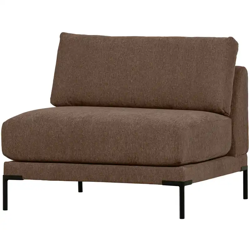 Loveseat Sessel Couple Element Webstoff Melange schokoladenbraun Sale