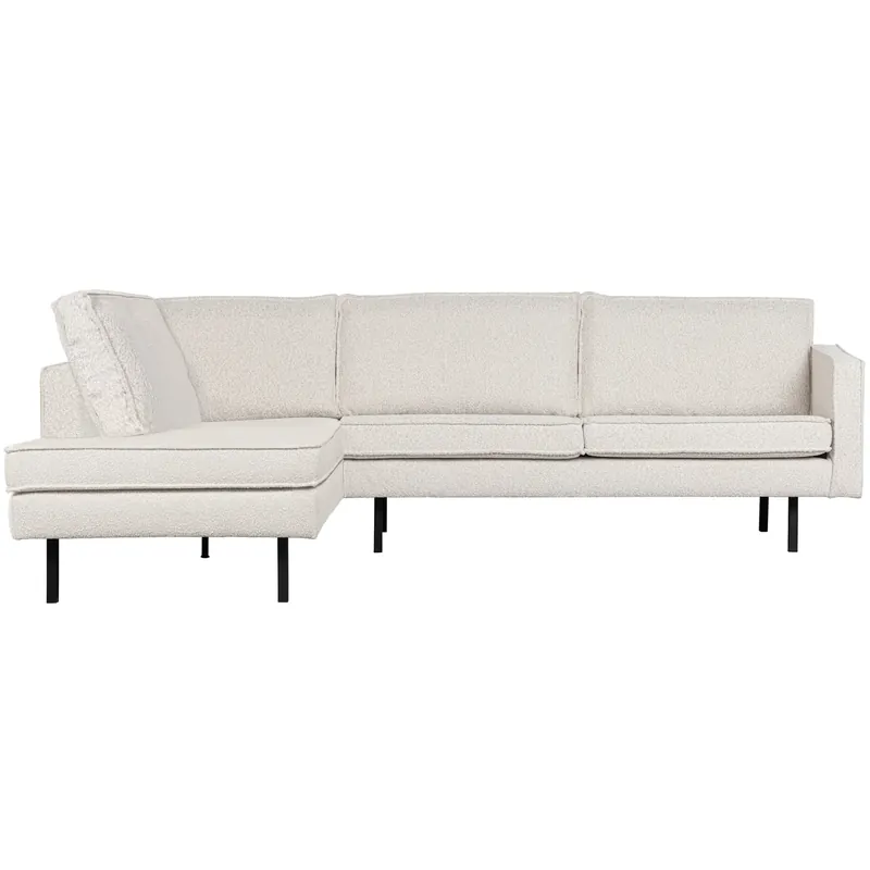 Begrenztes Angebot Eckgarnitur Rodeo Bouclé natur Couch Sofa Ecksofa Longchair links