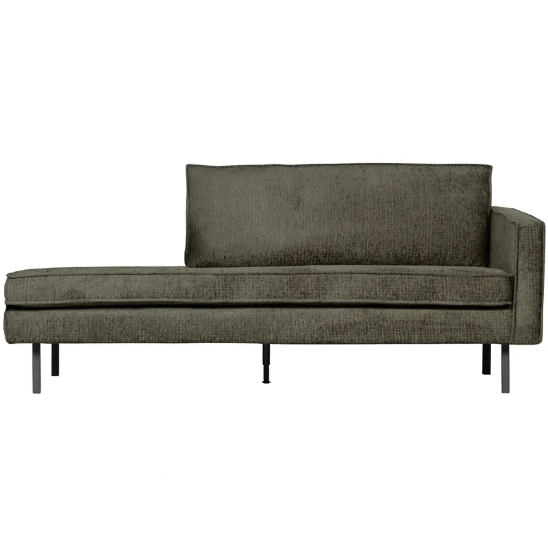Sofa Chaiselongue RODEO Struktur Samt frost Recamiere rechts Tagesbett Heißes Angebot