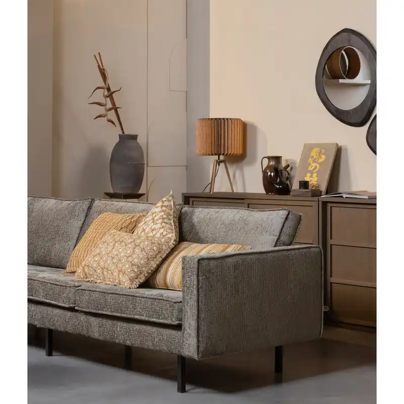 Billig 3 Sitzer Sofa RODEO Struktur Velvet Samt frost