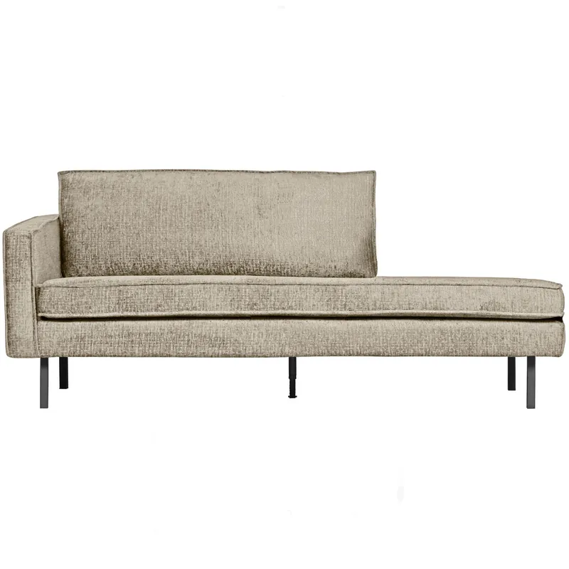 Aktuell Sofa Chaiselongue RODEO Struktur Samt wheatfield Recamiere links Tagesbett