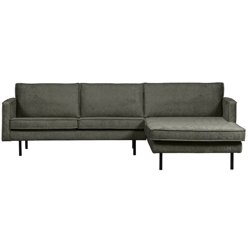 Kracherpreis Eckgarnitur Rodeo Struktur Samt frost Couch Sofa Ecksofa Longchair rechts