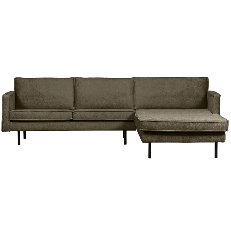 Jetzt Kaufen Eckgarnitur Rodeo Struktur Samt bonsai Couch Sofa Ecksofa Longchair rechts