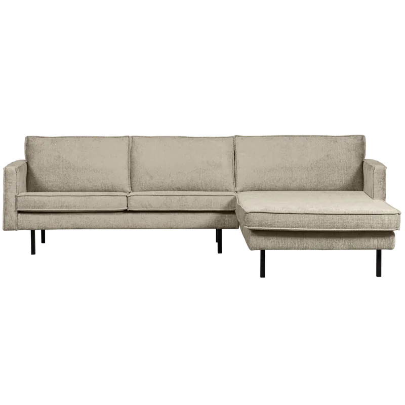 Echt Eckgarnitur Rodeo Struktur Samt wheatfield Couch Sofa Ecksofa Longchair rechts
