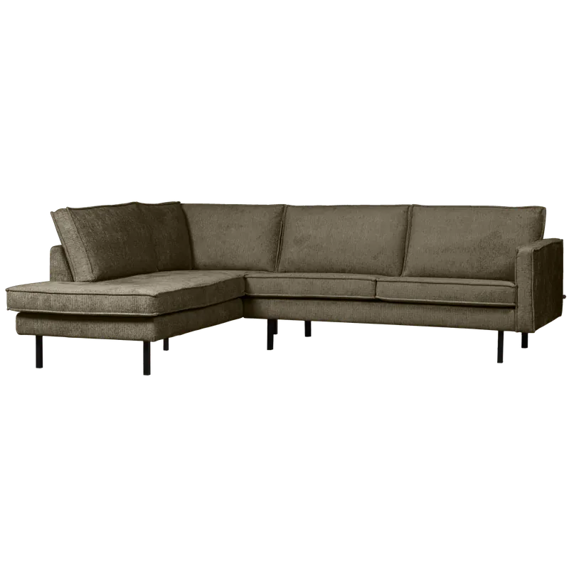 Eckgarnitur Rodeo Struktur Samt bonsai Couch Sofa Ecksofa Longchair links Direkt Vom Hersteller