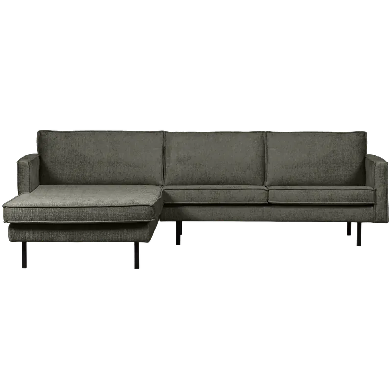Jetzt Bestellen Ecksofa Rodeo Struktur Samt Velvet frost Recamiere links
