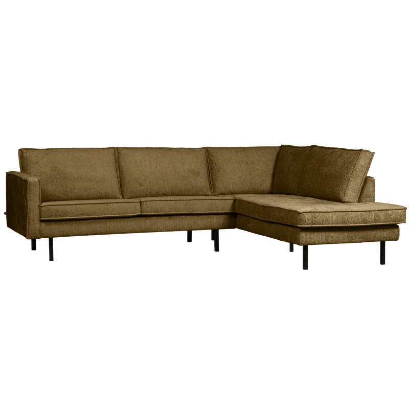Solange Der Vorrat Reicht Eckgarnitur Rodeo Struktur Samt messingfarben Couch Sofa Ecksofa Longchair rechts