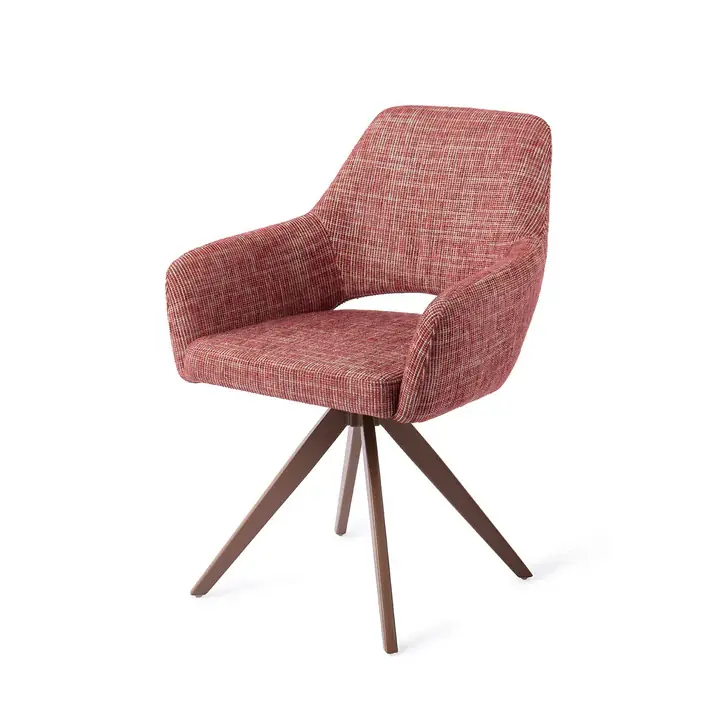 Esszimmerstuhl Yanai – Berry Bars mit Drehgestell in Metall braun Beliebt