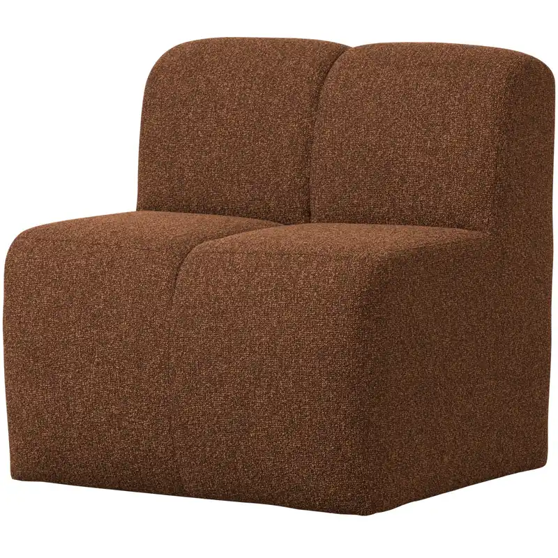 Preisknaller Esszimmerbank Eckbank MOJO 84 cm Element Bouclé rost melange