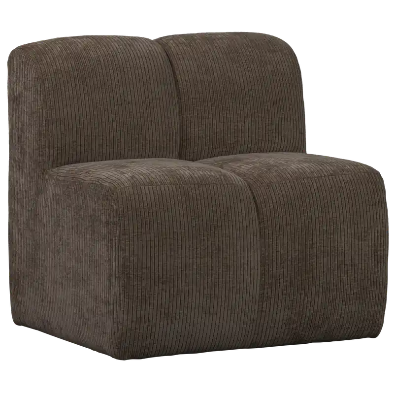 Esszimmerbank Eckbank MOJO 84 cm Element Ribcord braun Sonderangebot