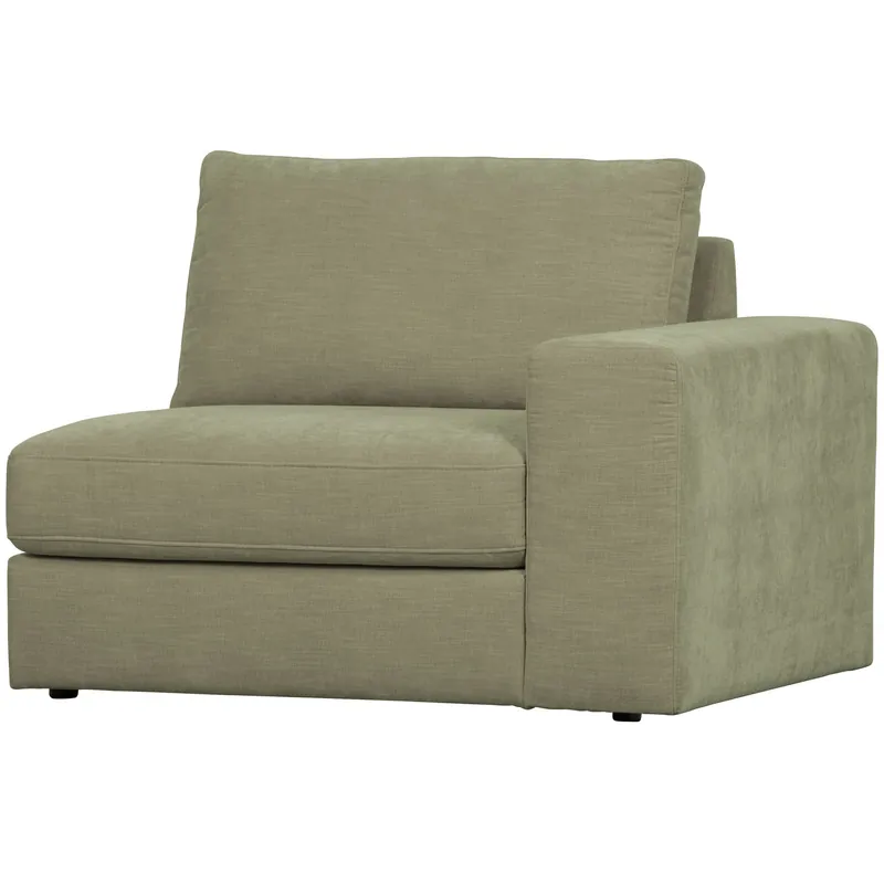 Sofaelement FAMILY mit Armlehne rechts Element Webstoff grün Bestseller