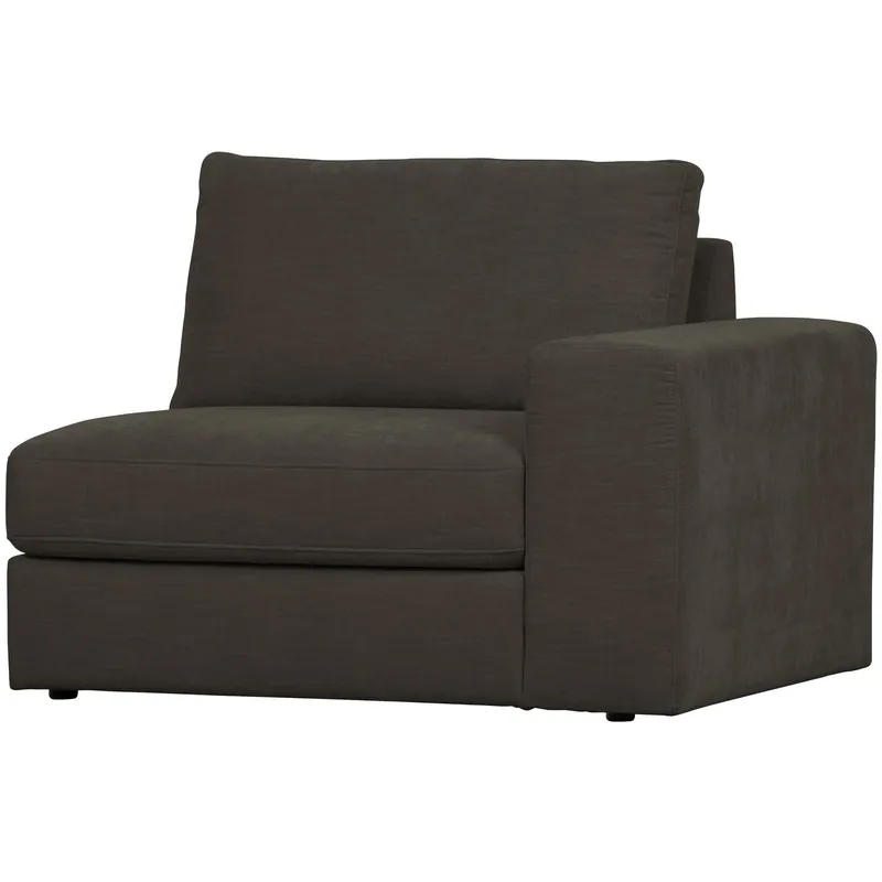 Sofaelement FAMILY mit Armlehne rechts Element Webstoff anthrazit Neue Ware
