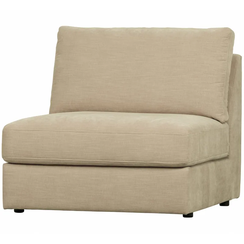 Sofaelement FAMILY 90 cm Element Webstoff sandfarben Nur Für Kurze Zeit