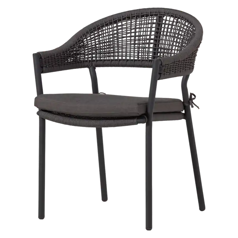 Gartenstuhl RILO Aluminium Polyester braun Super-Preis