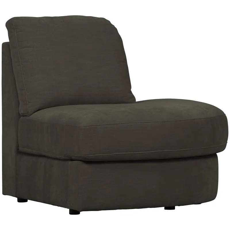Saisonangebot Sofaelement Eckbank FAMILY runde Ecke rechts Webstoff anthrazit
