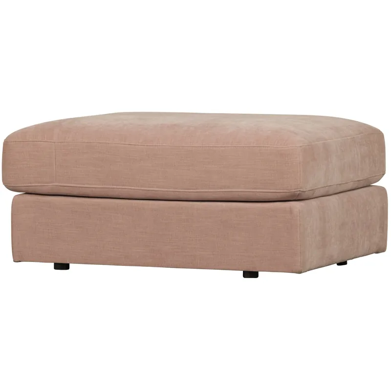 Hocker Fußhocker FAMILY Webstoff rosa Highlight