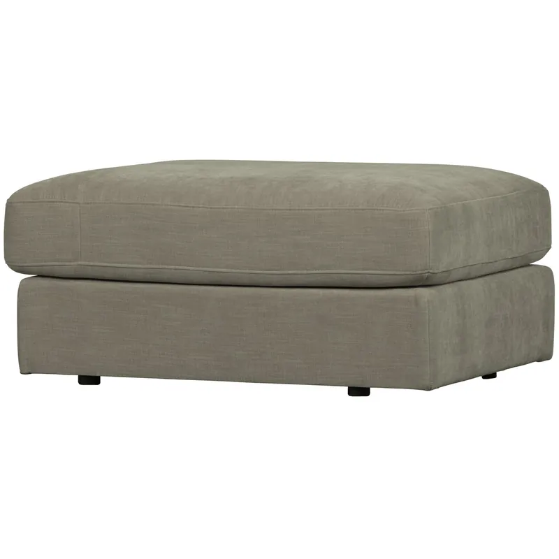 Hocker Fußhocker FAMILY Webstoff warmes grau Highlight