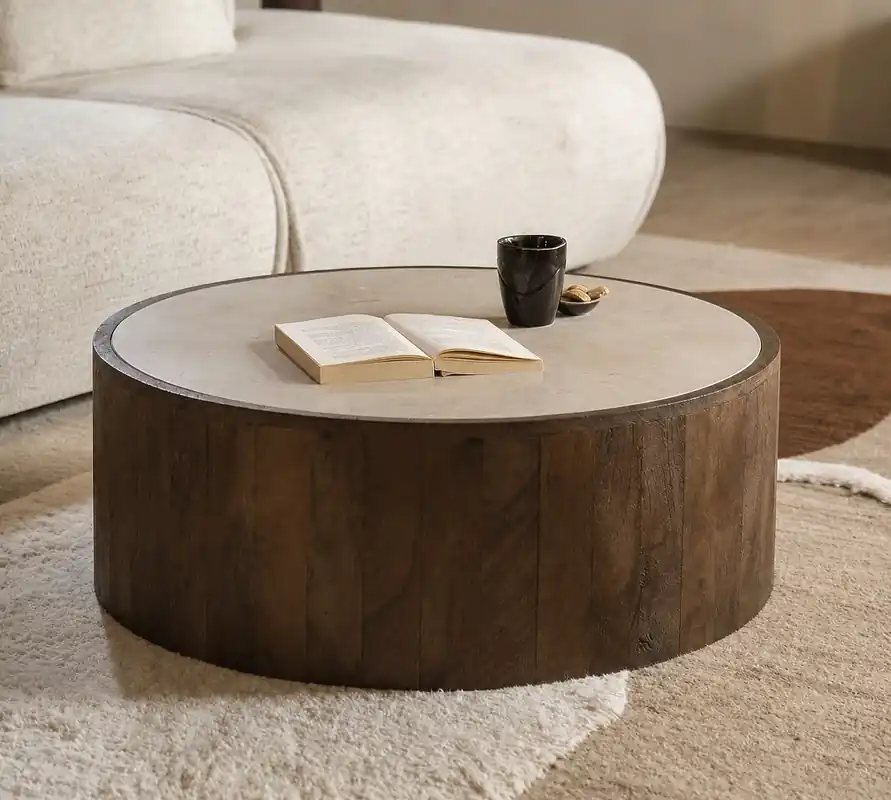 Couchtisch Mailand Ø 79 cm rund Marmor Heißes Angebot