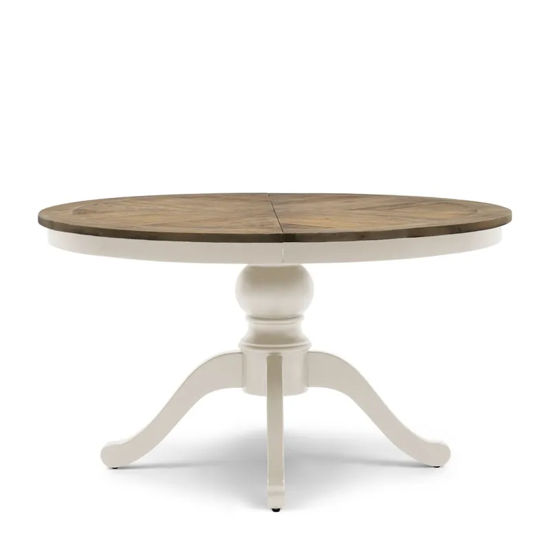 Rivièra Maison Esstisch Le Marais weiss rund ausziehbar 140/190 cm Markenprodukt