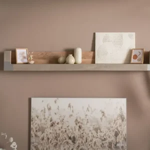 Preis Gesenkt Wandregal Akazie 240x22x24 beige lackiert Amsterdam #124