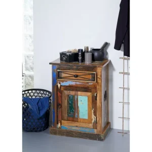Preisknaller Badkommode Altholz 55x34x73 mehrfarbig lackiert NATURE OF SPIRIT #100