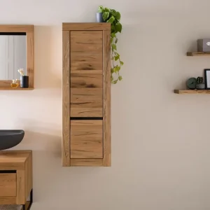 Badschrank Wildeiche / Zerreiche 44x35x130 natur geölt MONTREUX #60 Online Kaufen
