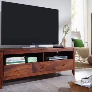 TV-Board Sheesham146x50x55 walnuss geölt BROOKLYN #16 Direkt Vom Hersteller