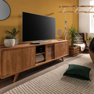 Neue Ware TV-Board Teak 180x45x60 natur unbehandelt BUTON #104