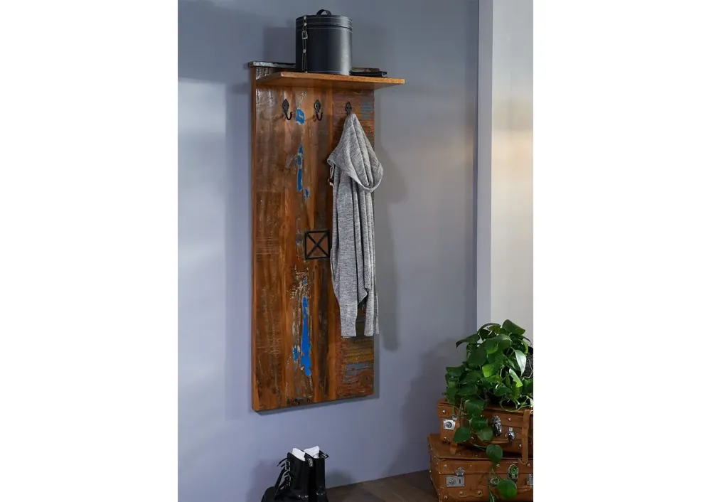 Sonderangebot Garderobe Altholz 59x30x145 mehrfarbig lackiert NATURE OF SPIRIT #111