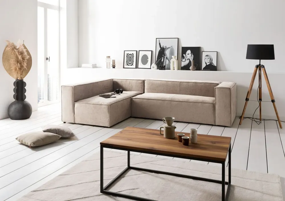 Ecksofa modular 175x92x64 beige BRUGGE Jetzt Bestellen