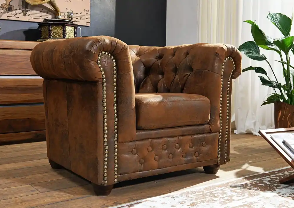 Sessel 94x86x72 braun CHESTERFIELD Sale