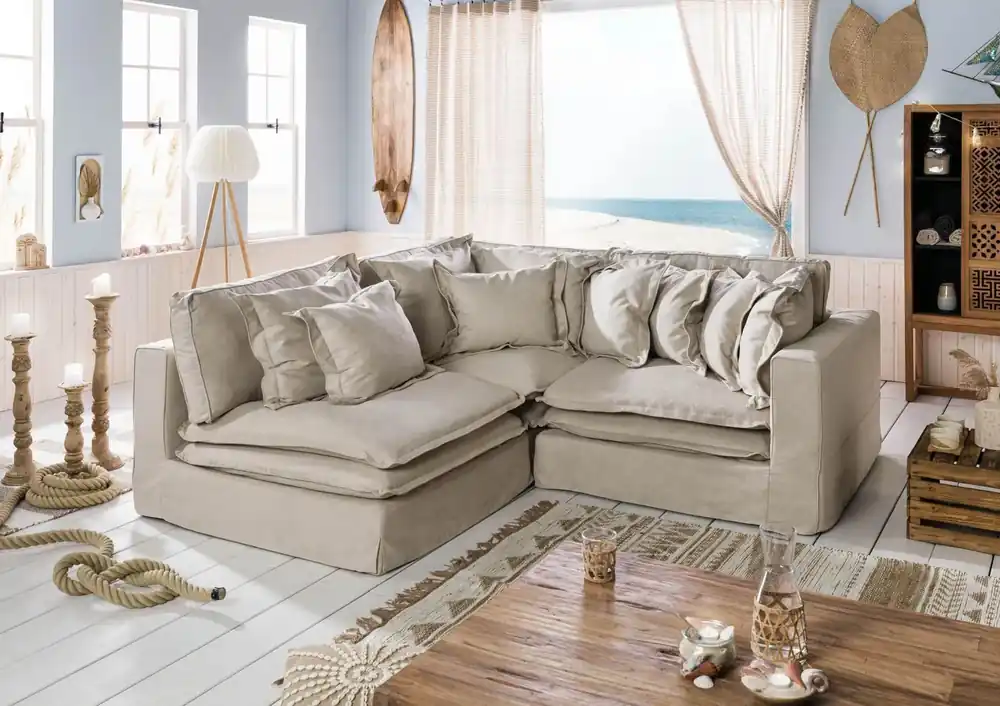 Must-Have Ecksofa 238x234x90 beige SYLT